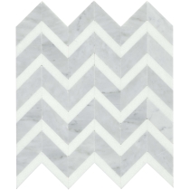 BIZOU - 12X13, WHITE/WHITE, POLISHED